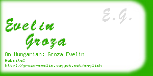 evelin groza business card